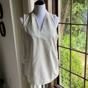 Toad & Co cream organic cotton sleeveless shirt